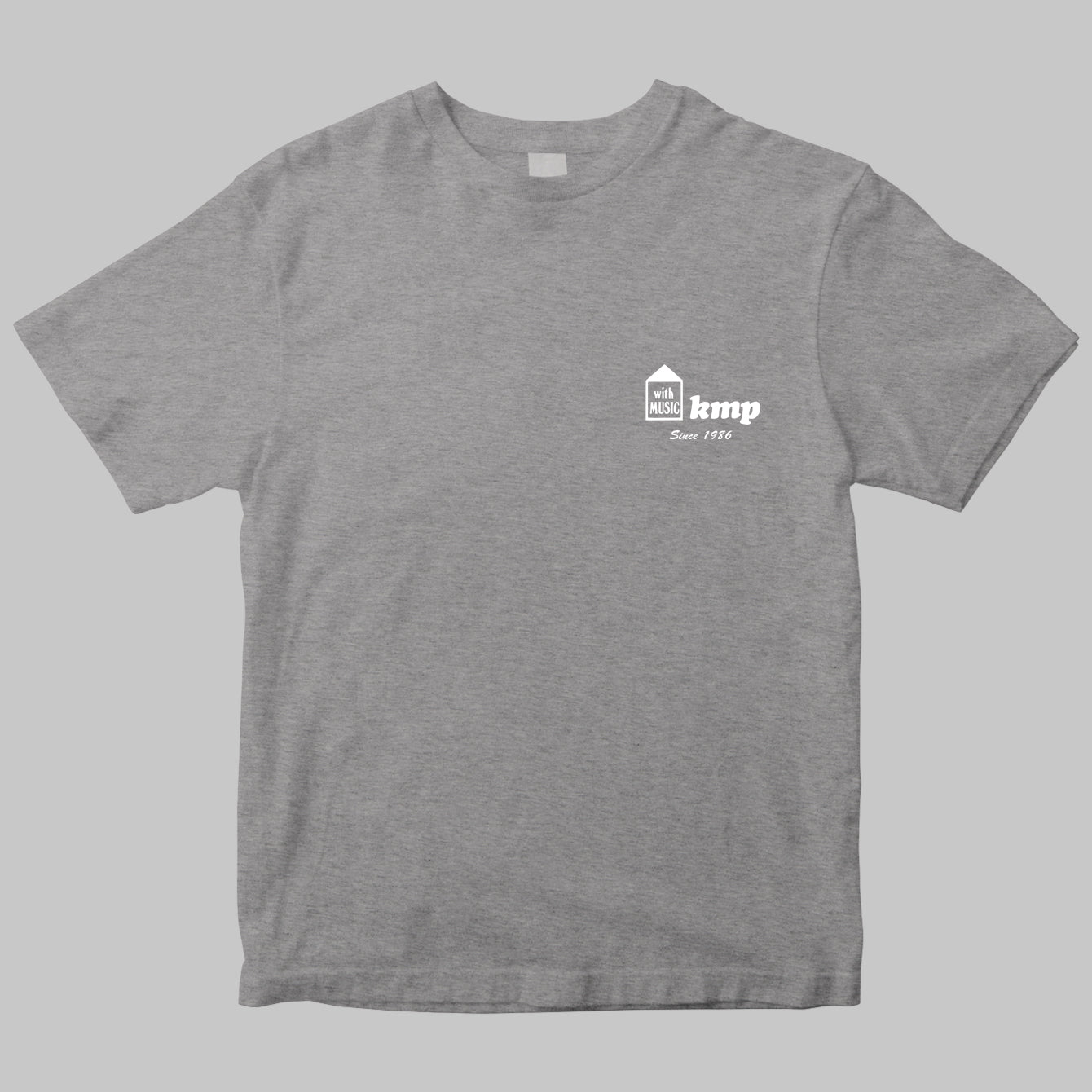 楽譜出版ケイ・エム・ピーのロゴTシャツ