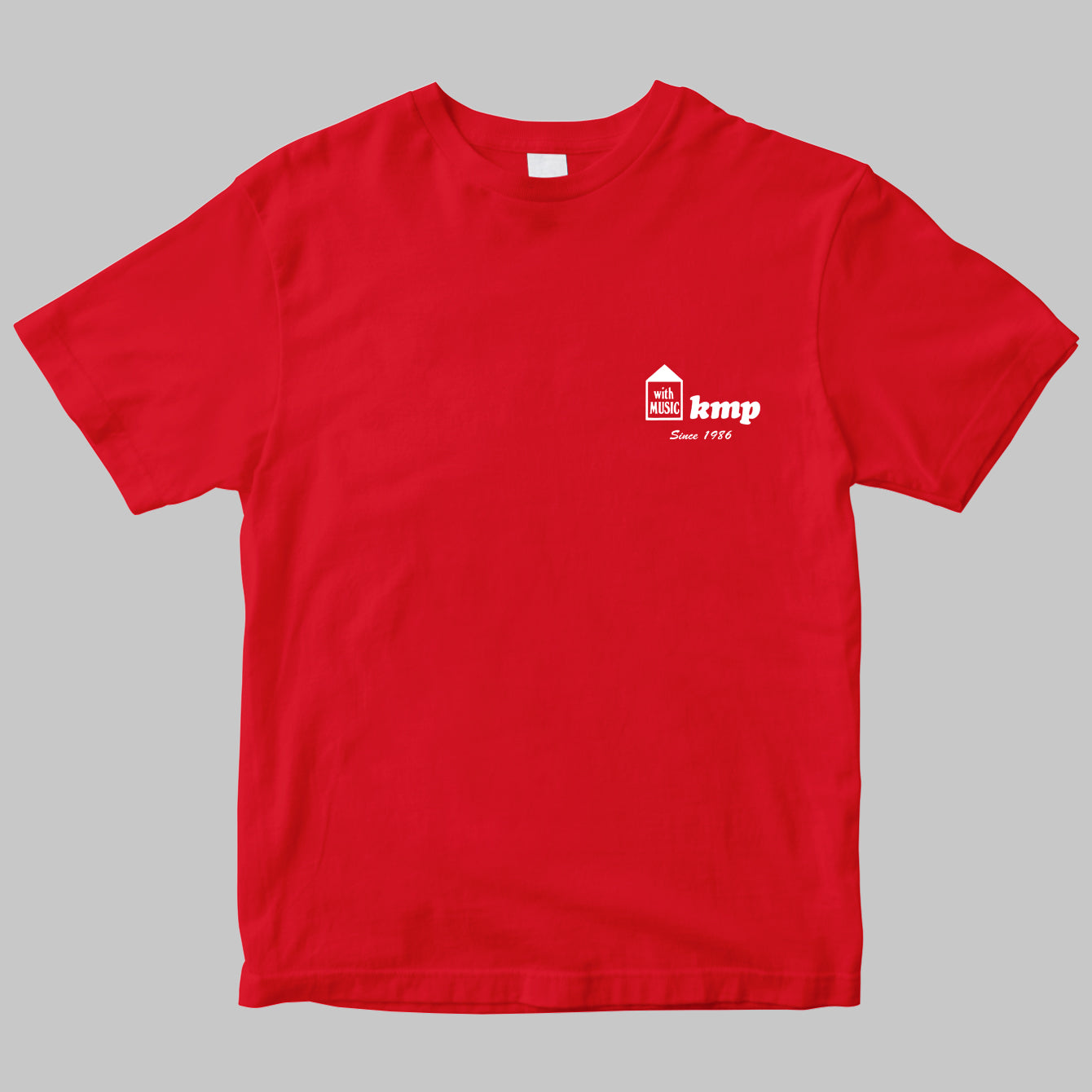 楽譜出版ケイ・エム・ピーのロゴTシャツ