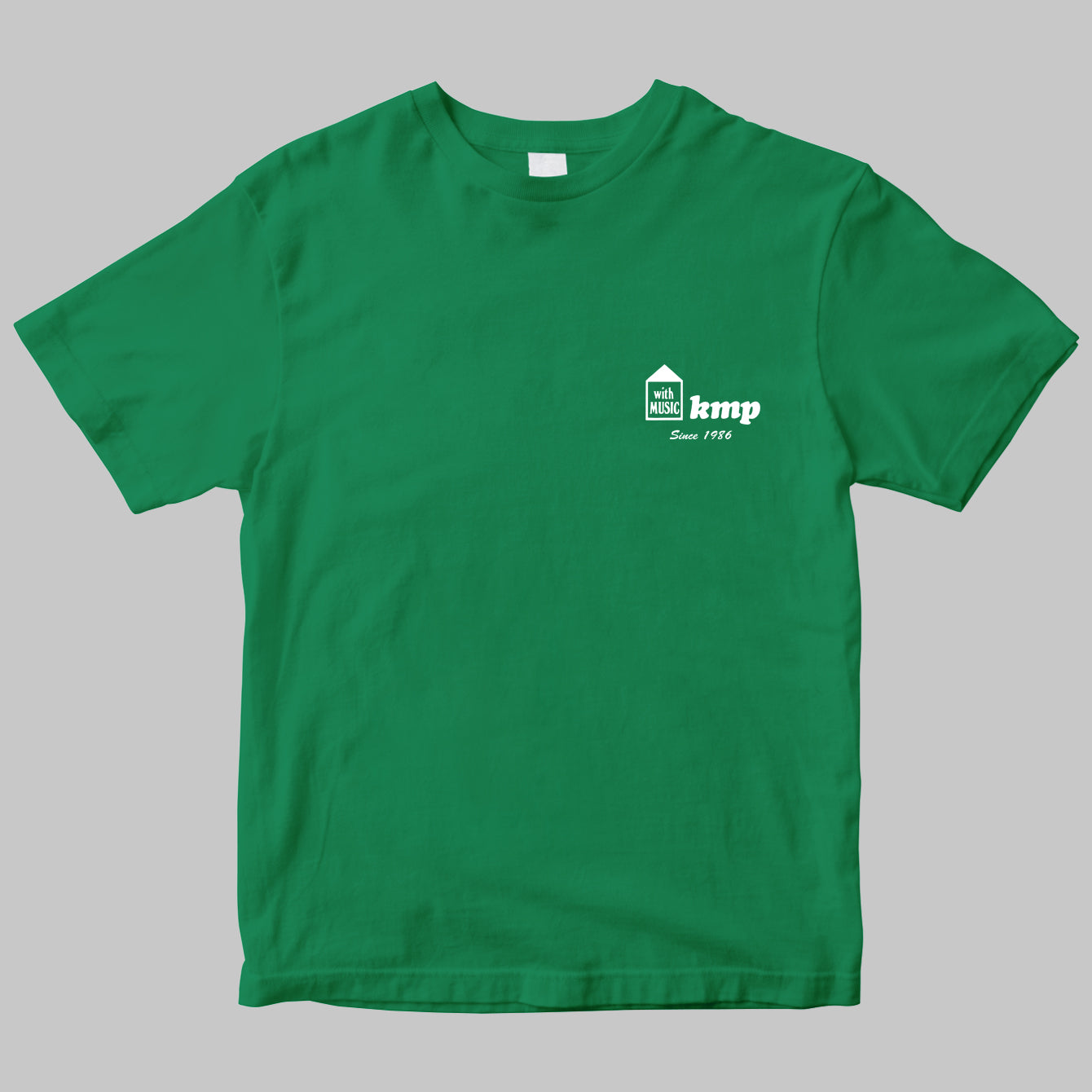 楽譜出版ケイ・エム・ピーのロゴTシャツ
