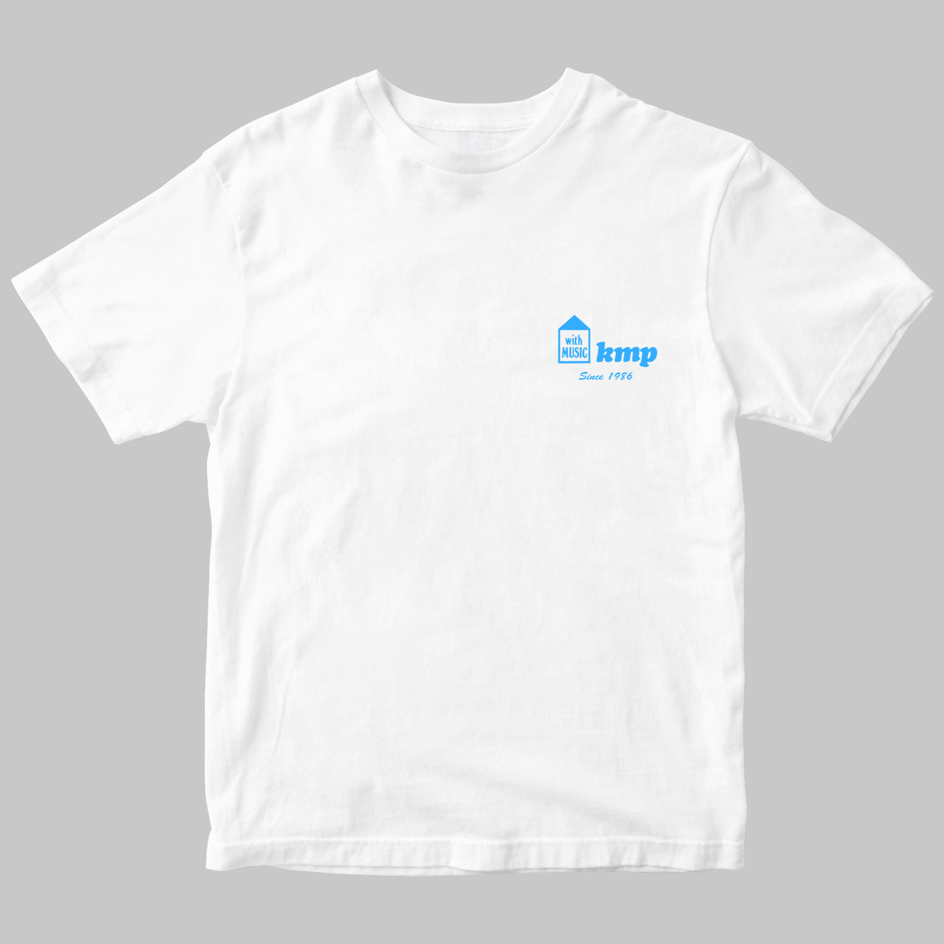 楽譜出版ケイ・エム・ピーのロゴTシャツ