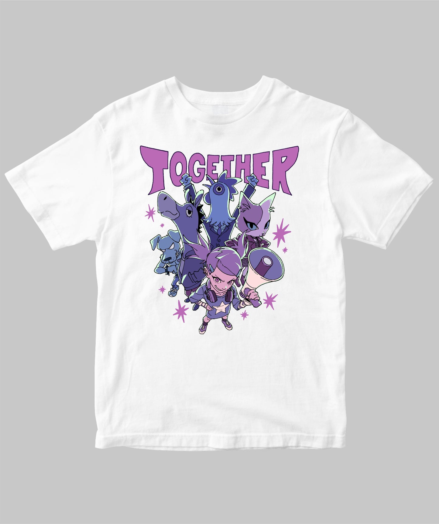 ねこぜもん「TOGETHER」Tシャツ