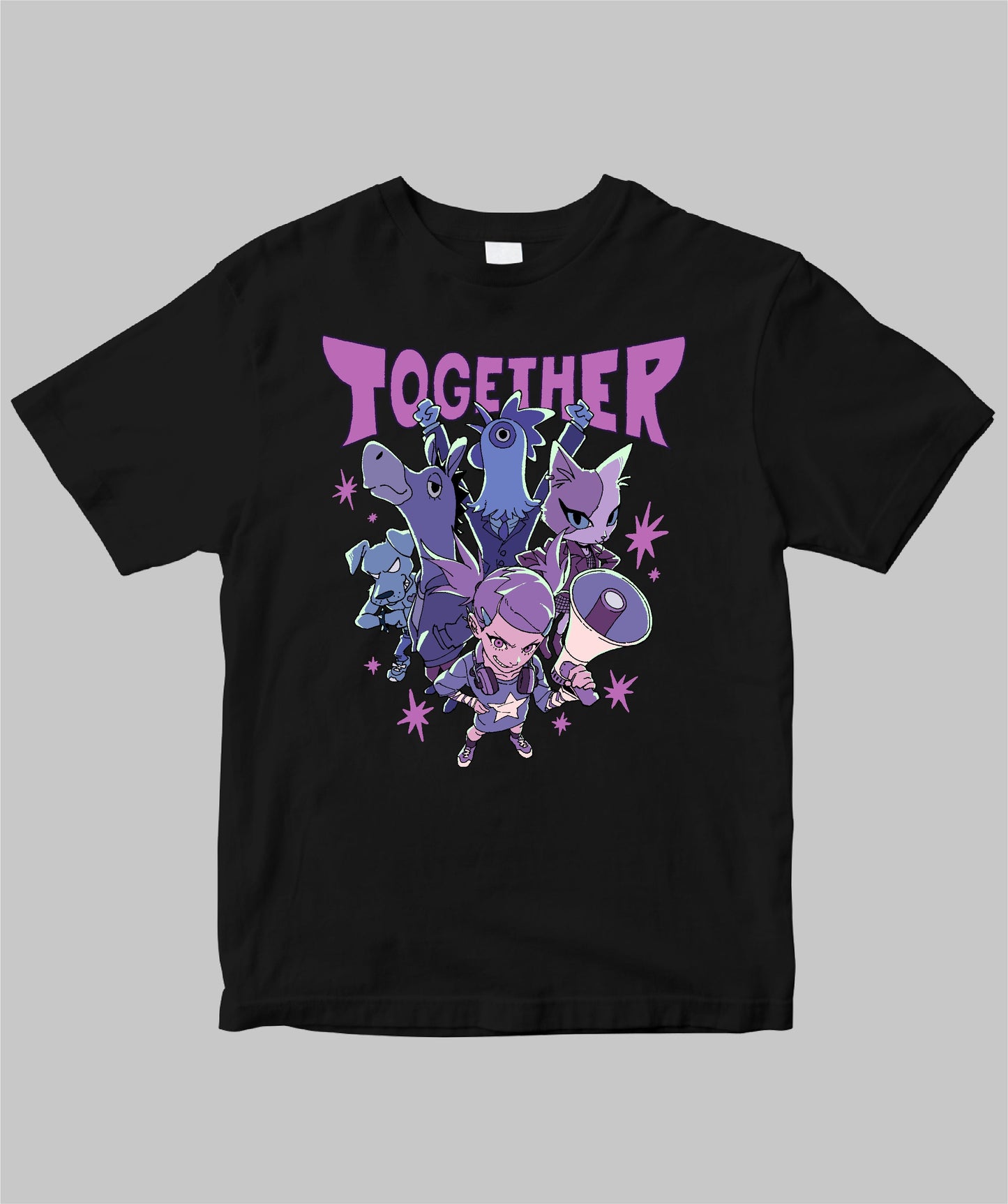 ねこぜもん「TOGETHER」Tシャツ