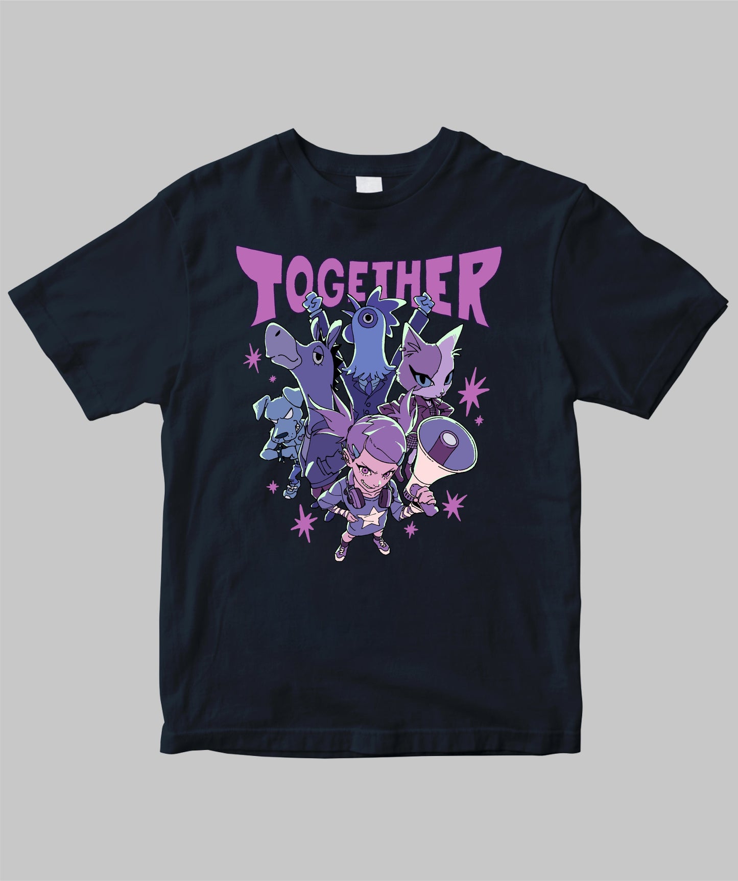 ねこぜもん「TOGETHER」Tシャツ