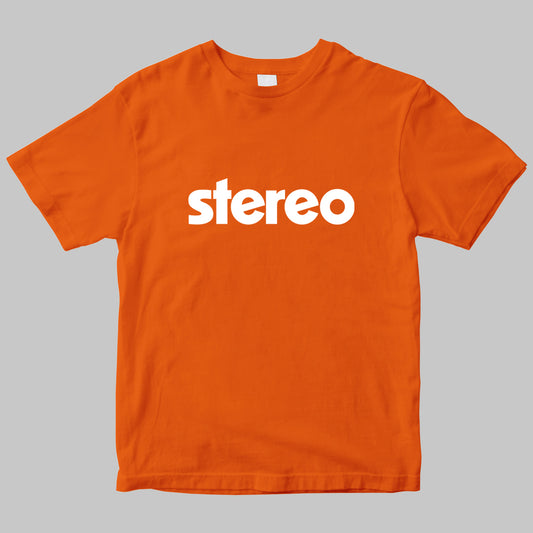 月刊「stereo」のロゴTシャツ