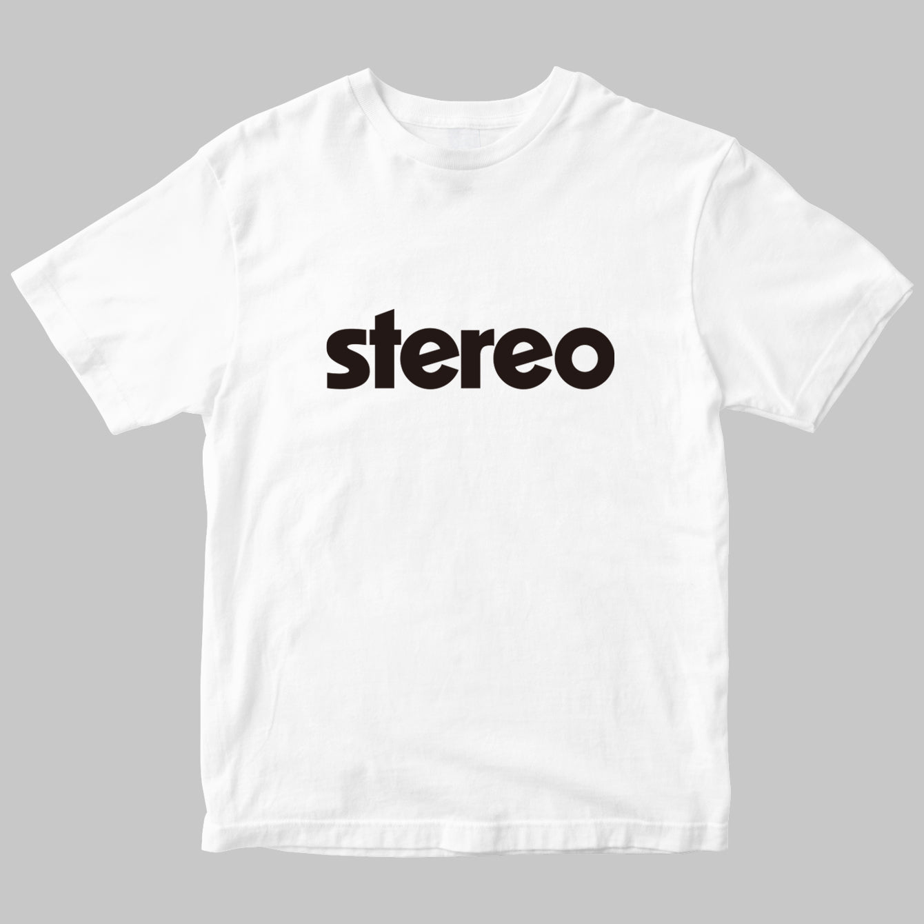 月刊「stereo」のロゴTシャツ