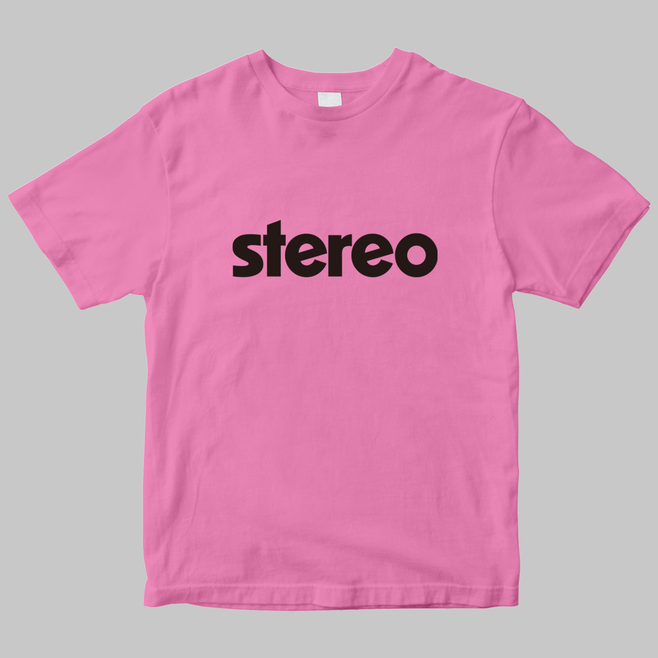 月刊「stereo」のロゴTシャツ