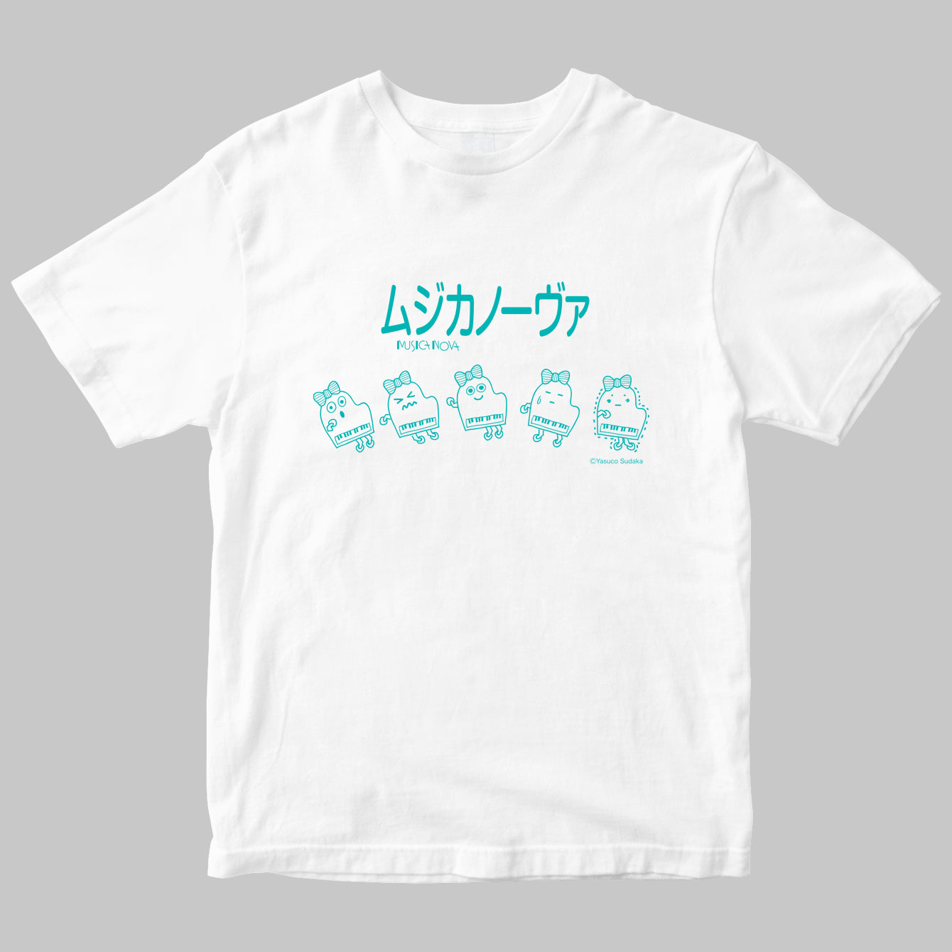 「ムジカノーヴァ（MUSICA NOVA）」のロゴＴシャツ（イラストA）