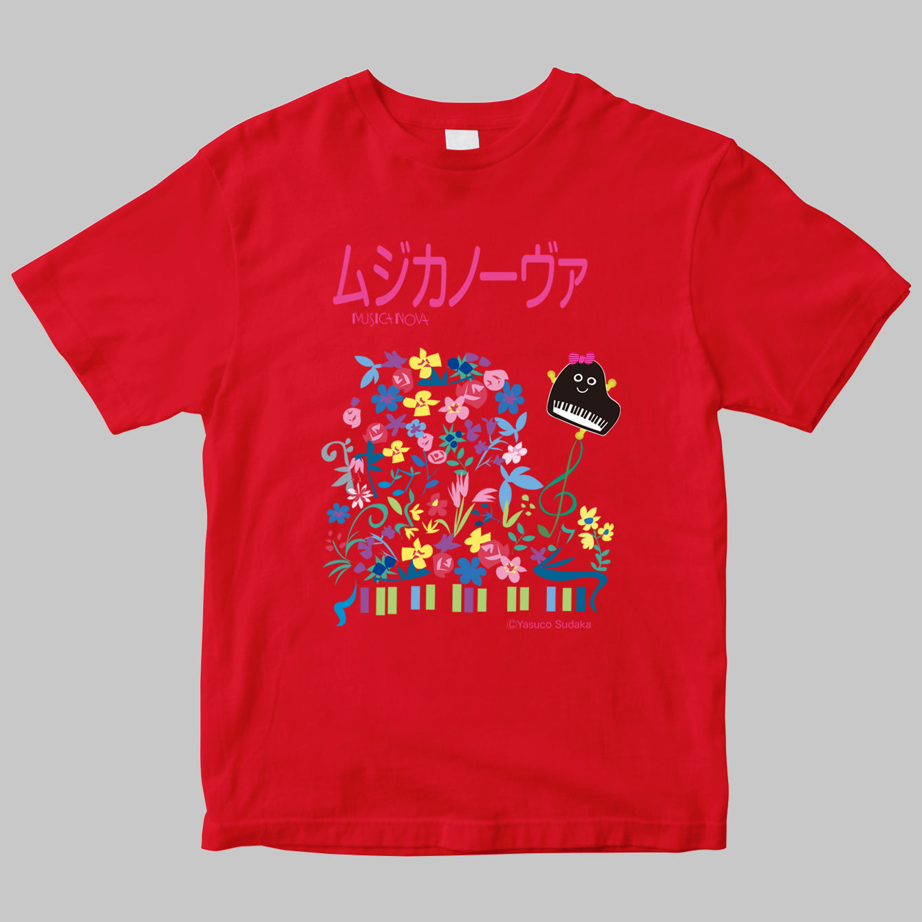 「ムジカノーヴァ（MUSICA NOVA）」のロゴＴシャツ（イラストB）