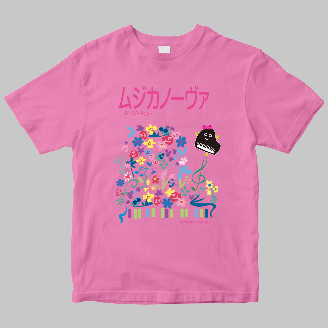 「ムジカノーヴァ（MUSICA NOVA）」のロゴＴシャツ（イラストB）