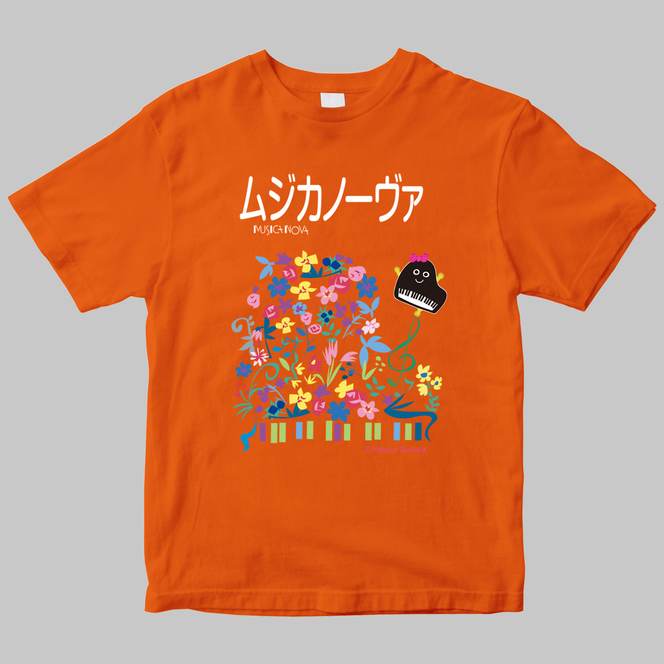 「ムジカノーヴァ（MUSICA NOVA）」のロゴＴシャツ（イラストB）