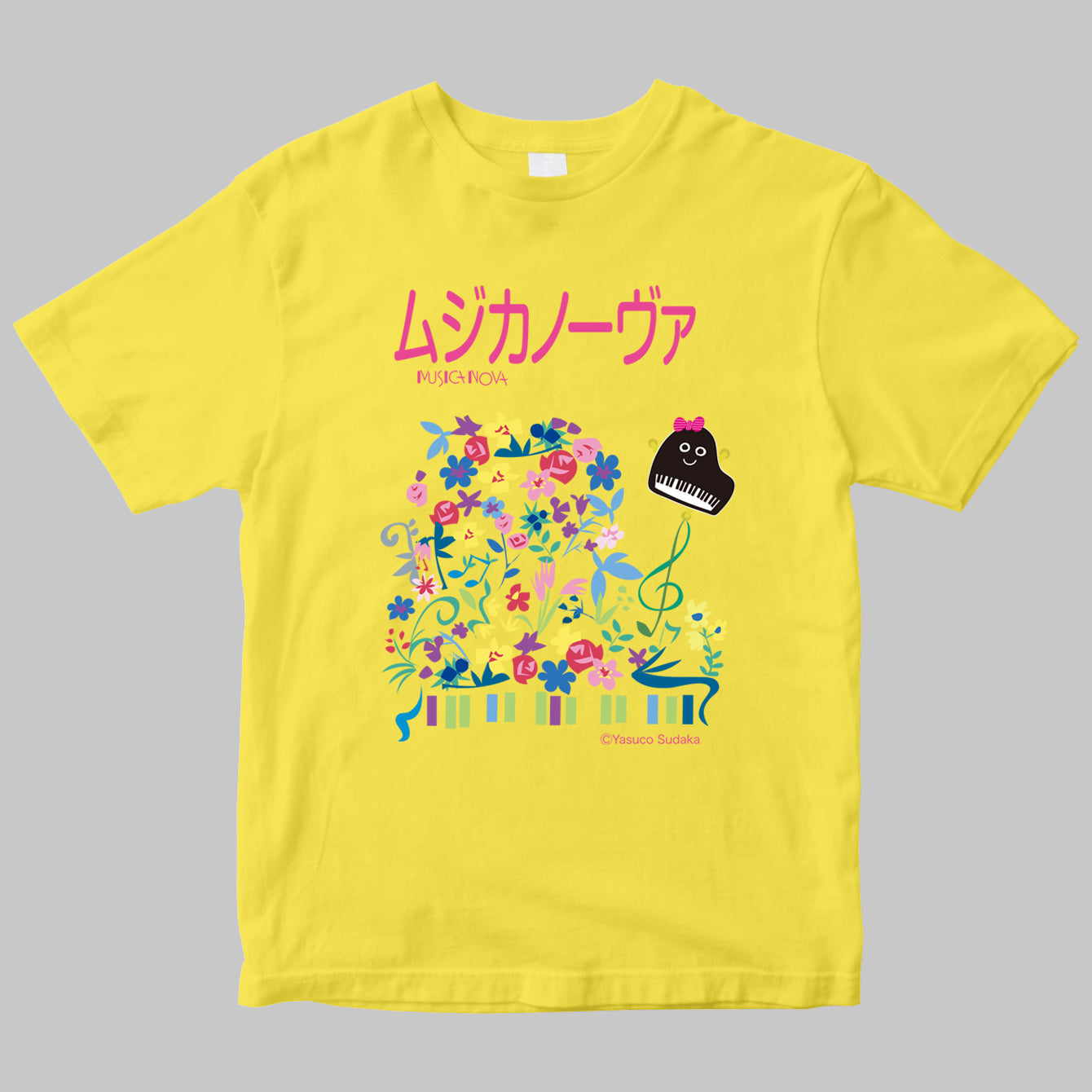 「ムジカノーヴァ（MUSICA NOVA）」のロゴＴシャツ（イラストB）