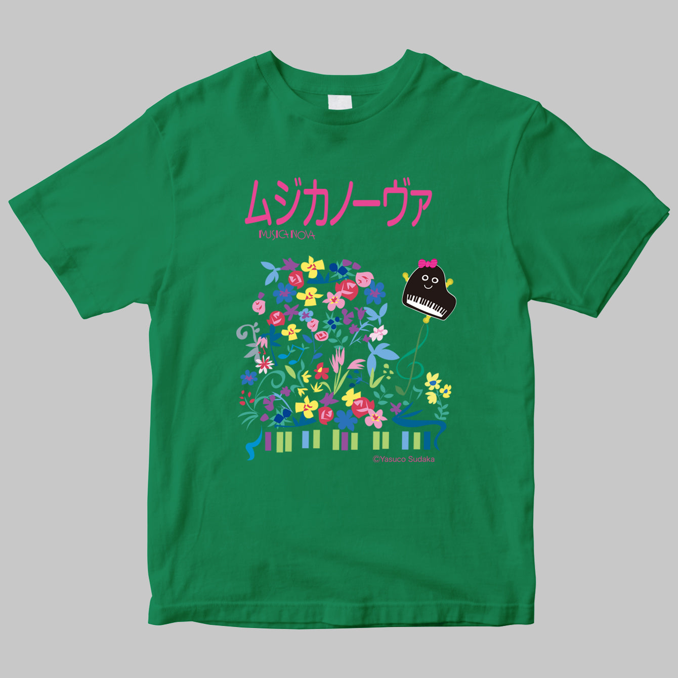 「ムジカノーヴァ（MUSICA NOVA）」のロゴＴシャツ（イラストB）
