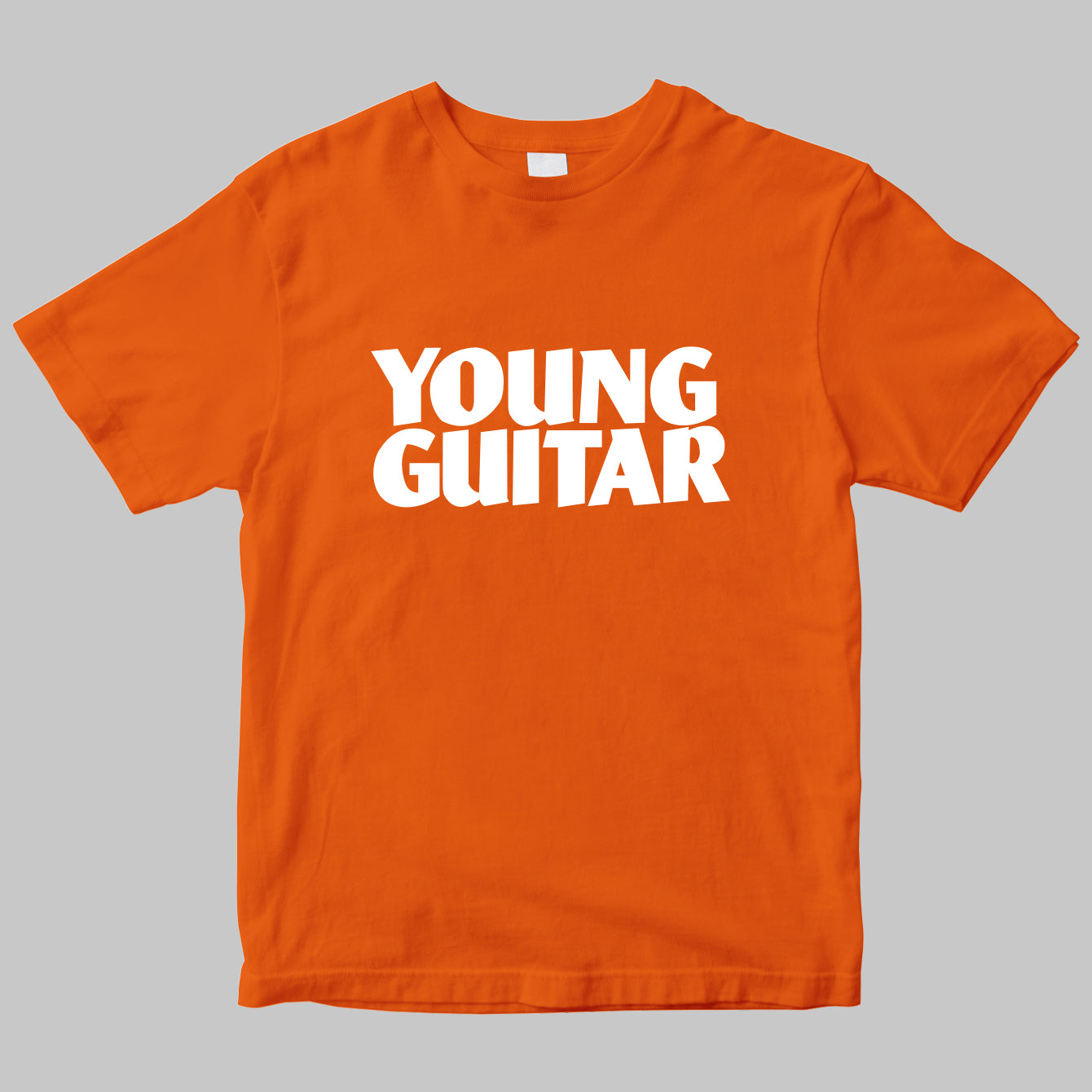 月刊「ヤング・ギター」のロゴTシャツ