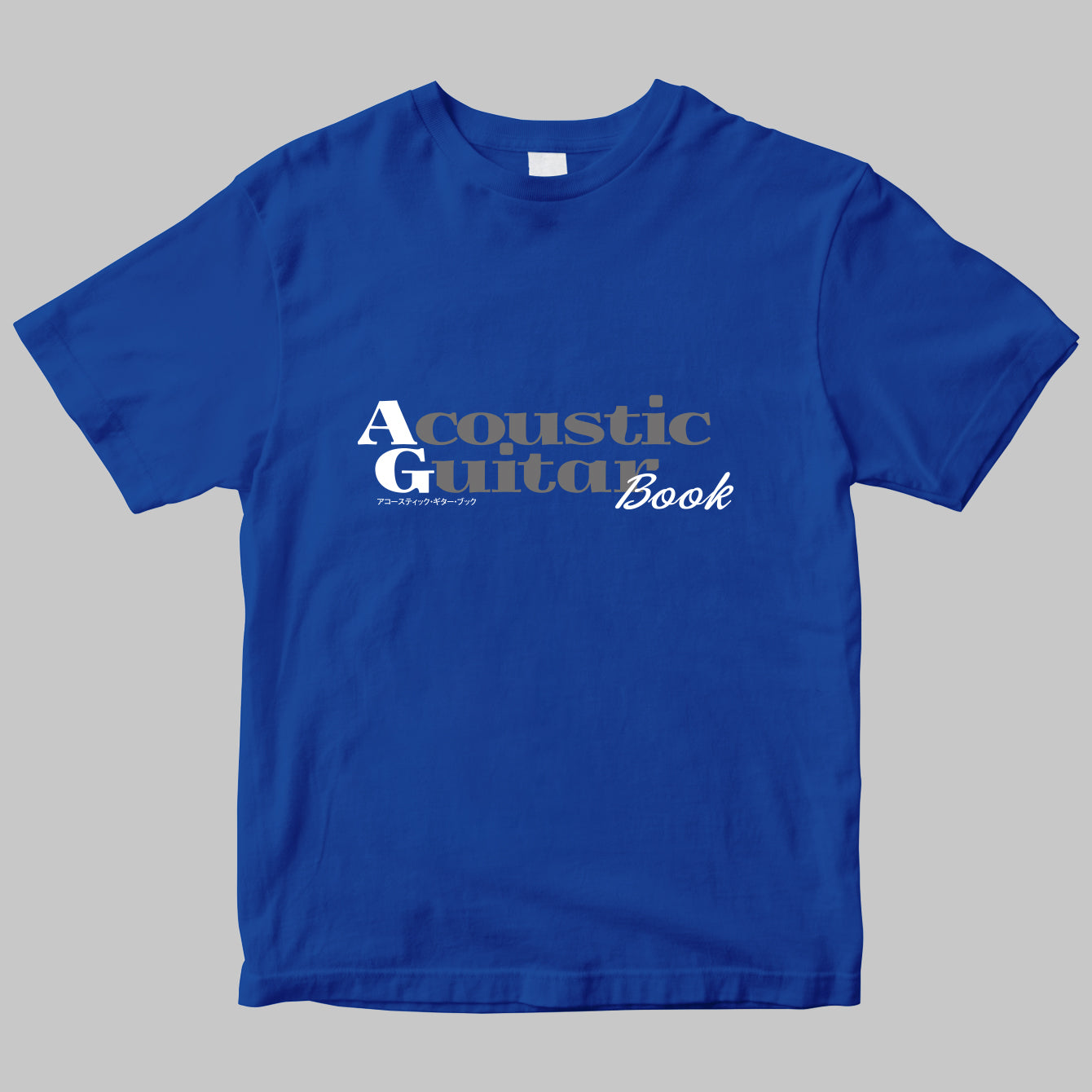 ムック「Acoustic Guitar Book」のロゴTシャツ