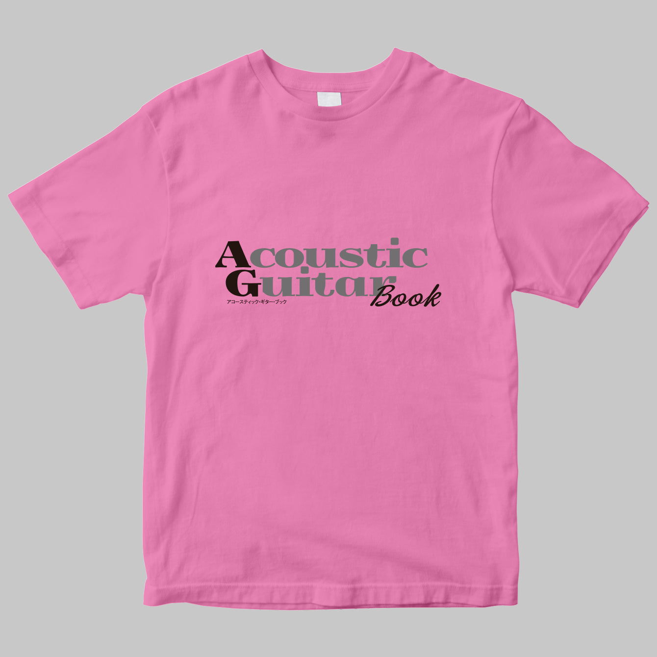 ムック「Acoustic Guitar Book」のロゴTシャツ
