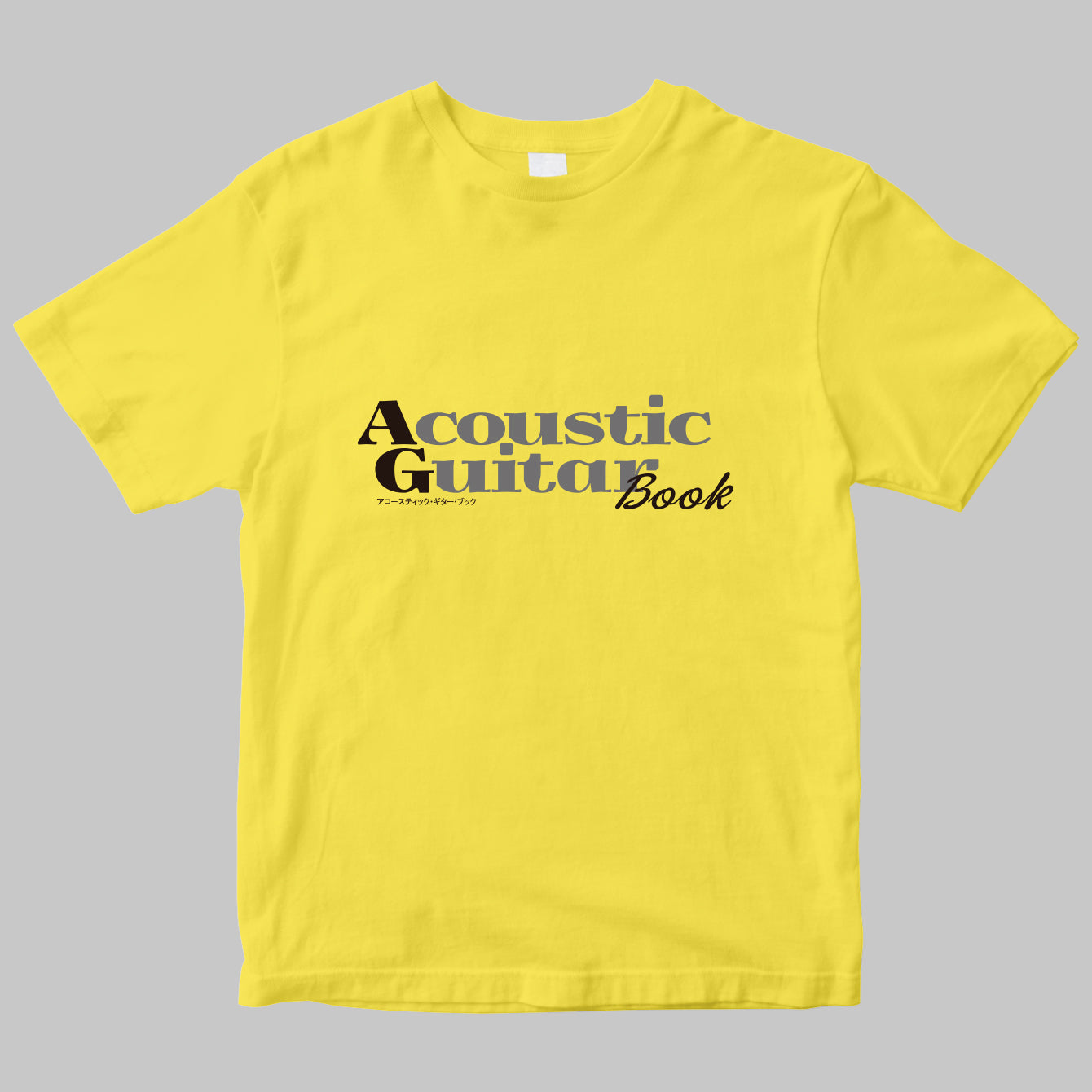 ムック「Acoustic Guitar Book」のロゴTシャツ