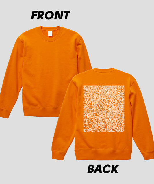 機材がいっぱいスウェット(バックプリント)