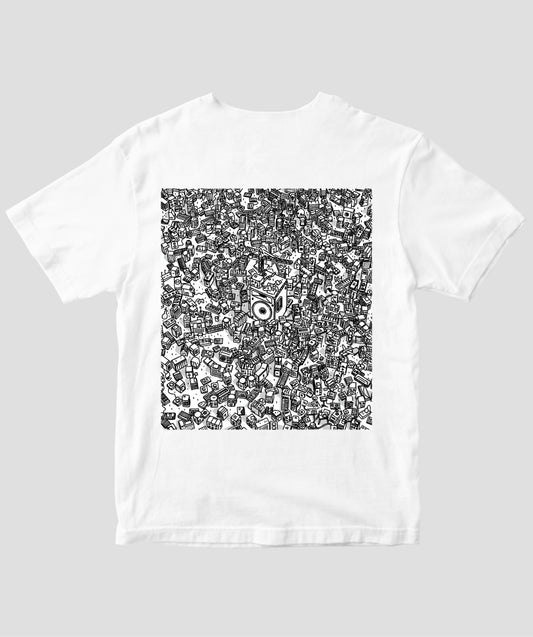 機材がいっぱいTシャツ(バックプリント)