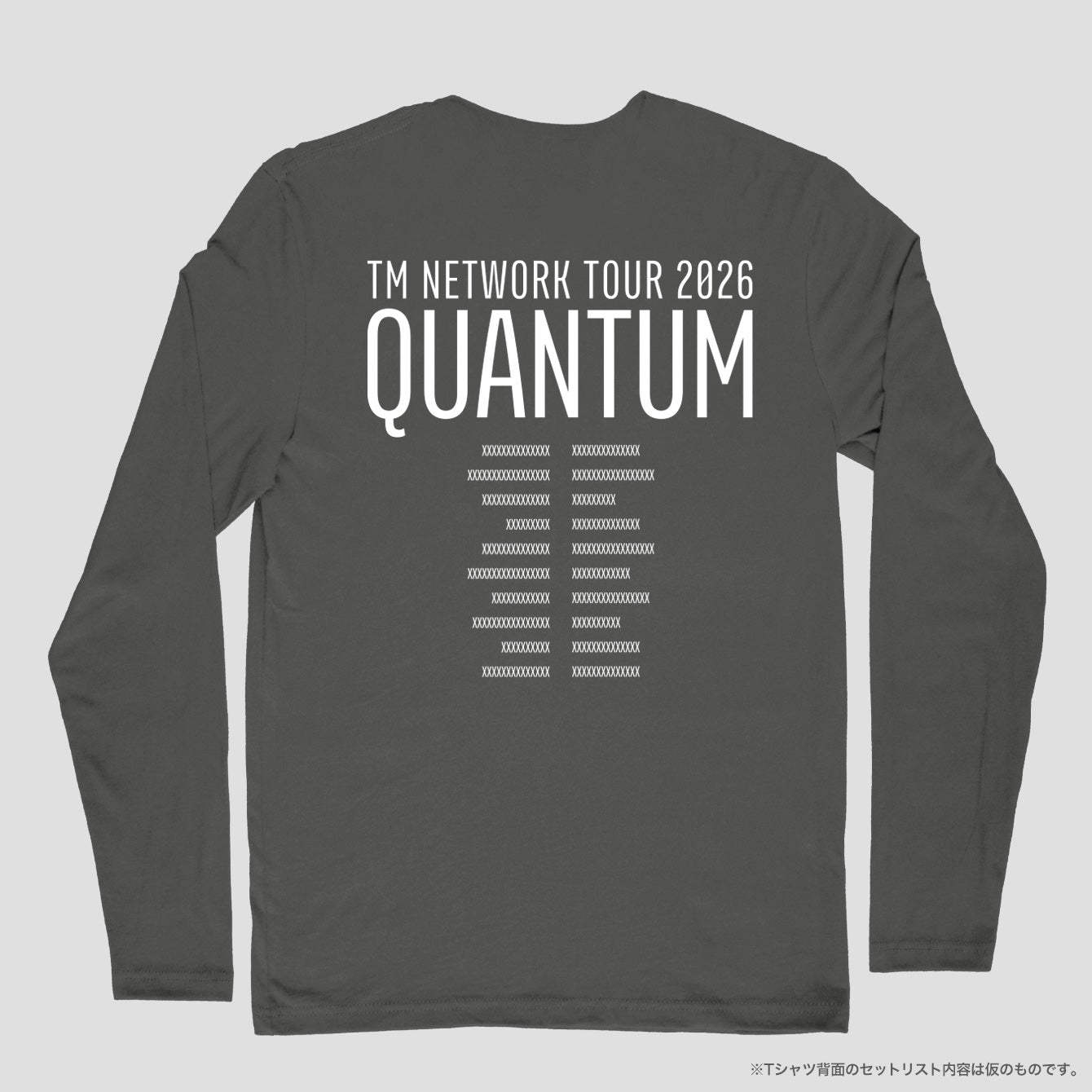 QUANTUMツアー／セトリ長袖Tシャツ【予約期間：2026年5月10日まで