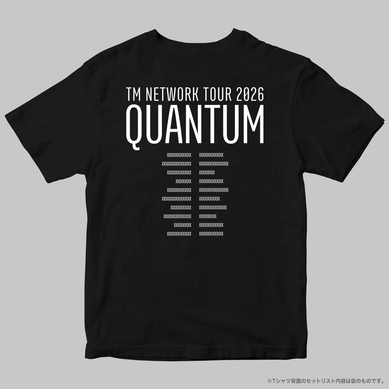 QUANTUMツアー／セトリ半袖Tシャツ【予約期間：2026年5月10日まで