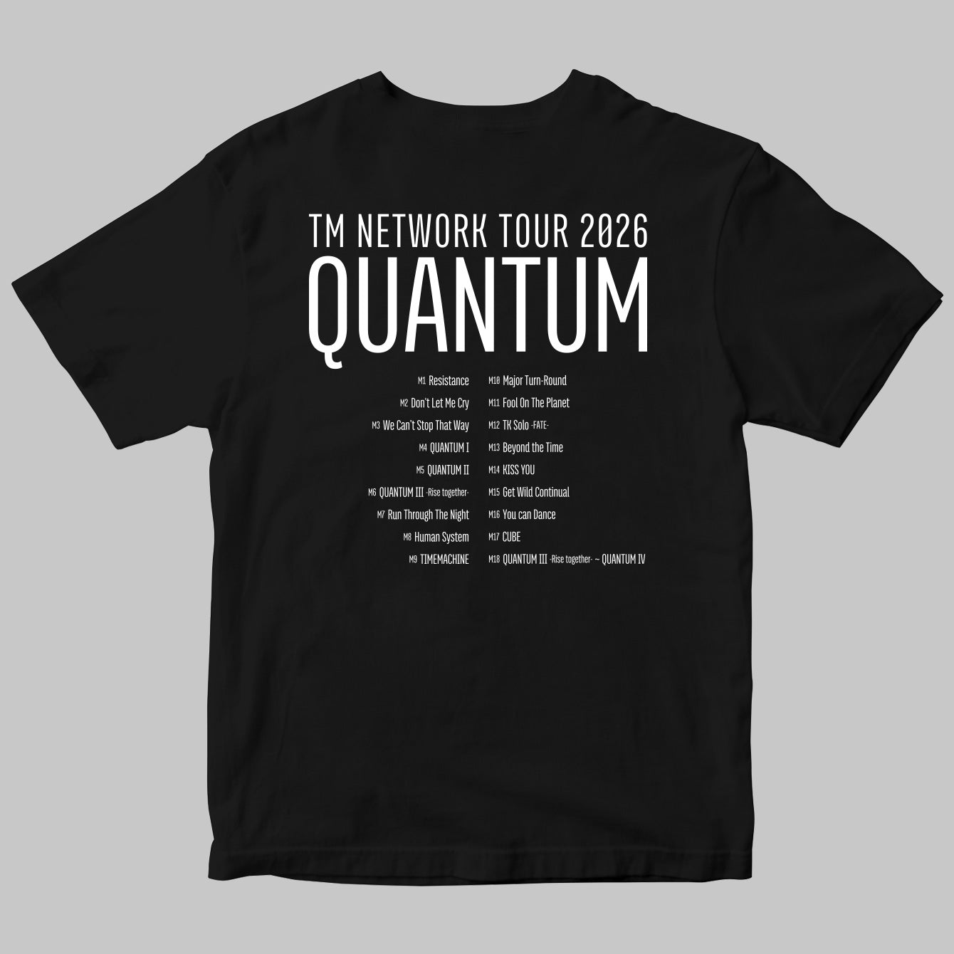 QUANTUMツアー／セトリ半袖Tシャツ【予約期間：2026年5月10日まで