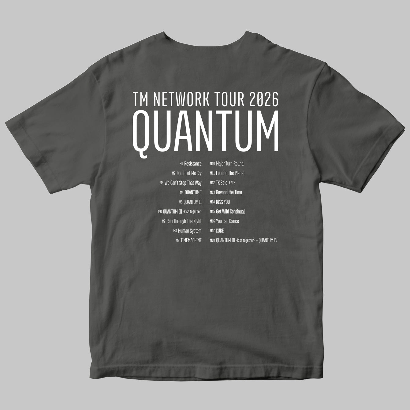 QUANTUMツアー／セトリ半袖Tシャツ【予約期間：2026年5月10日まで