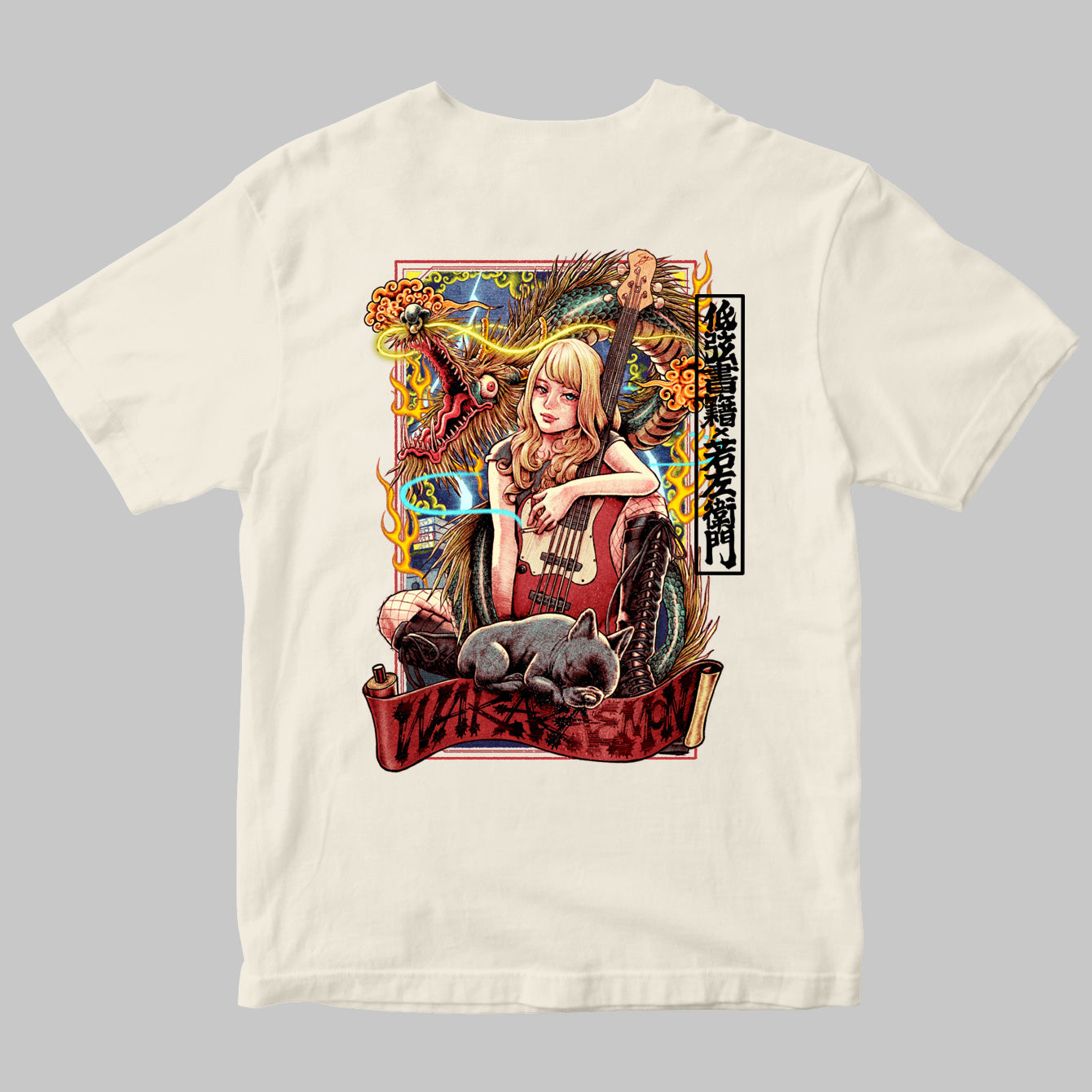 若左衛門×低弦書籍 Tee