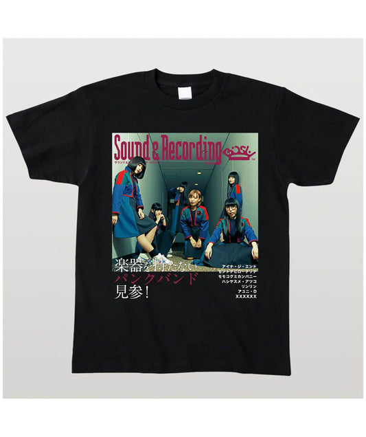 【文字入れ可】BiSH 全メンバー降臨サウンド&レコーディング・マガジン表紙風Tシャツ