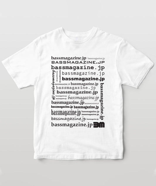 bassmagazine.jp Tシャツ-黒文字