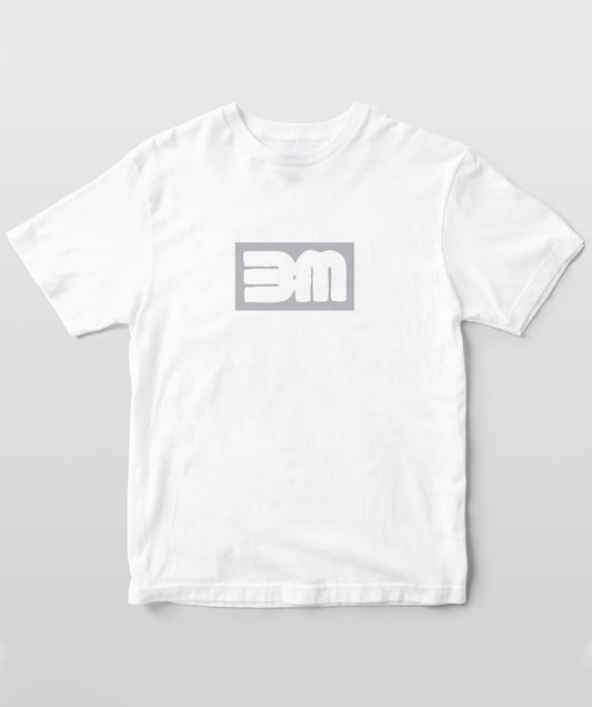 文末マーク(大) Tシャツ-灰色&白文字(両面印刷)