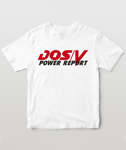 DOS/V POWER REPORT ロゴT ホワイト&ブラック