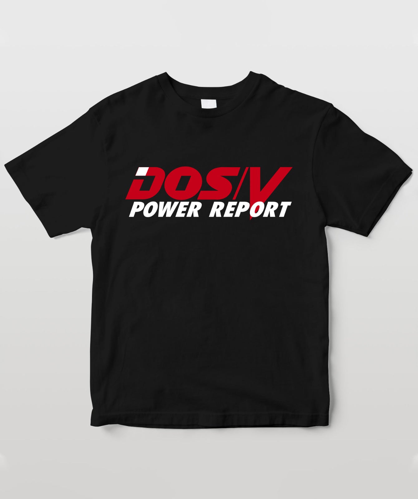 DOS/V POWER REPORT ロゴT ブラック＆ホワイト