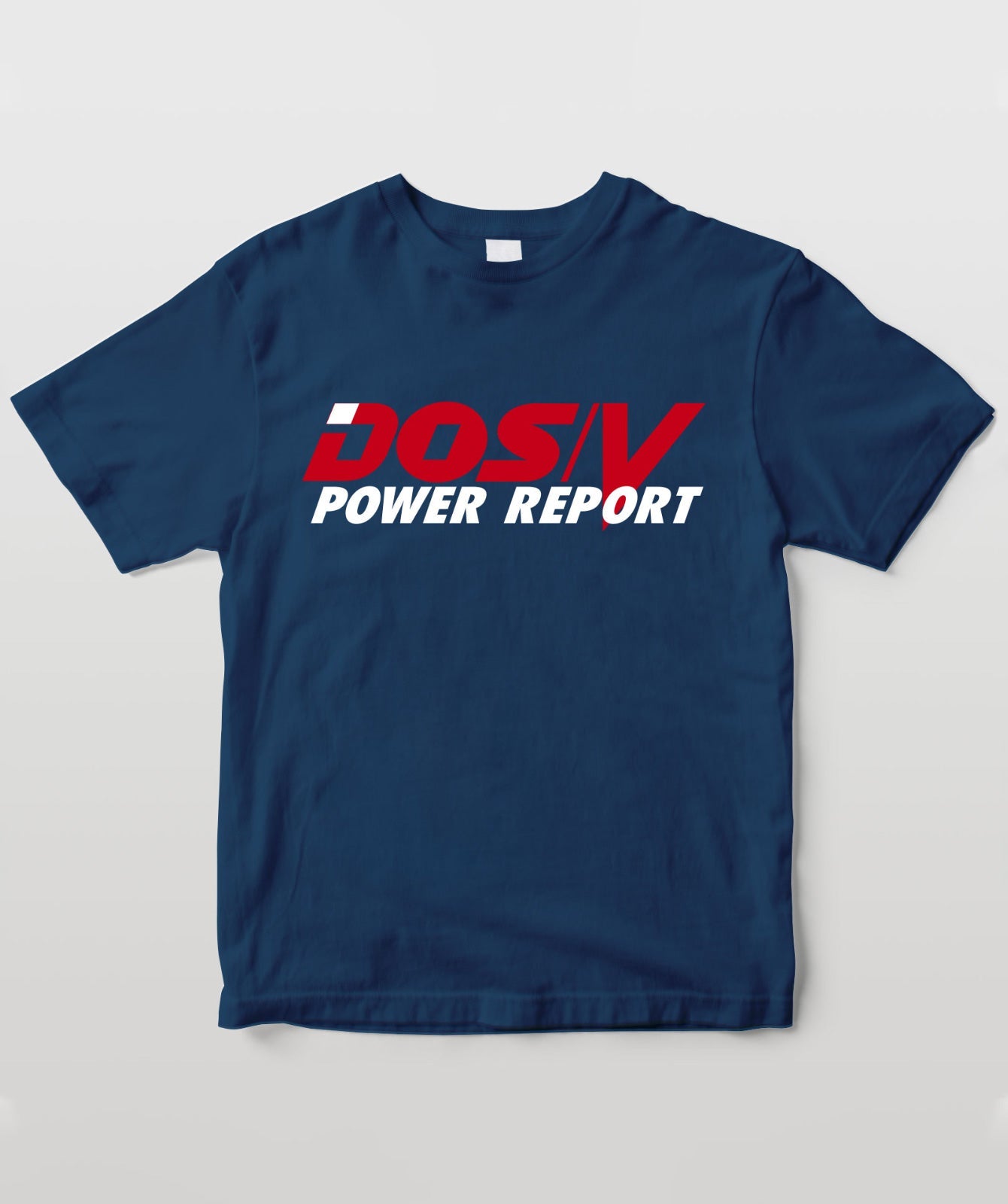 DOS/V POWER REPORT ロゴT インディゴ＆ホワイト
