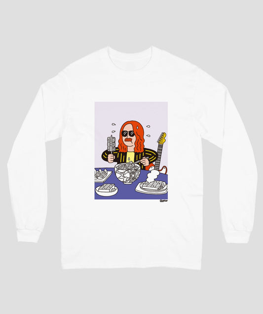 ギター・マガジン×朝野ペコ『ギター・コード飯バイキング』長袖Tシャツ Type A
