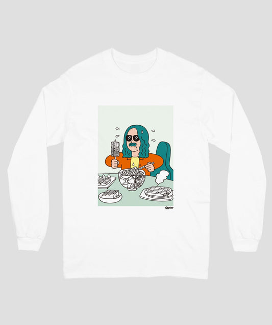 ギター・マガジン×朝野ペコ『ギター・コード飯バイキング』長袖Tシャツ Type B