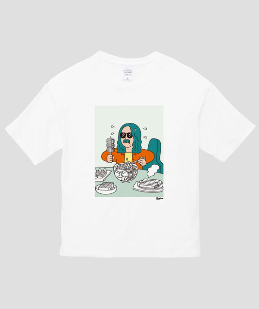 ギター・マガジン×朝野ペコ『ギター・コード飯バイキング』ビッグシルエット Tシャツ Type B