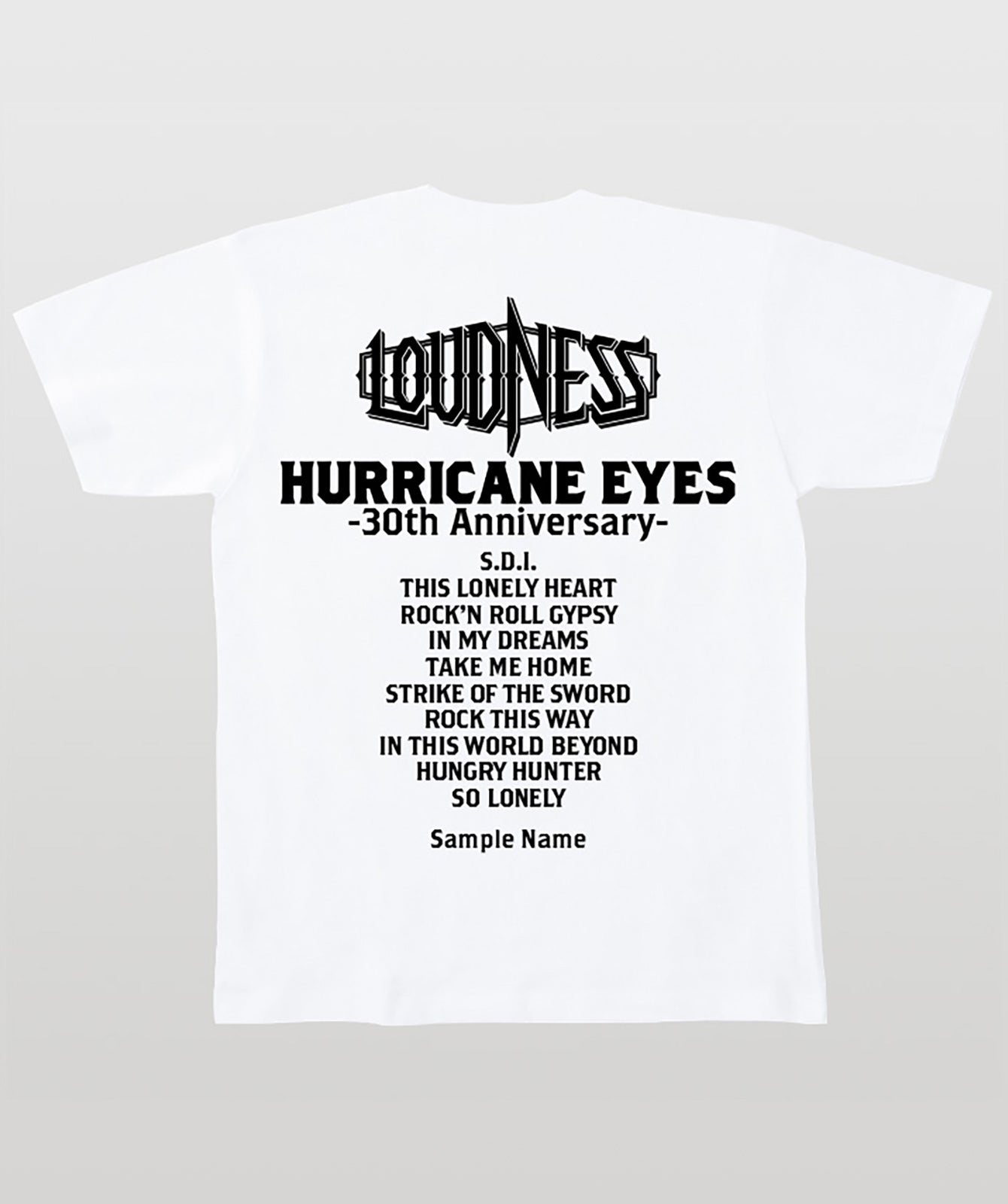 【文字入れ可】『HURRICANE EYES』30周年記念盤スペシャルTシャツ