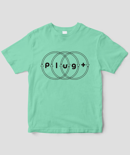 plug+ロゴ&アローT