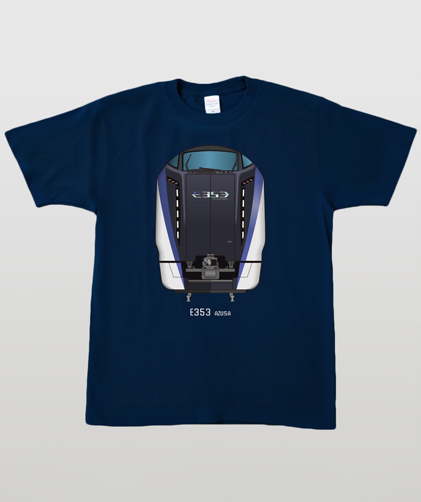 電車の顔図鑑Tシャツ E353系あずさ Type A