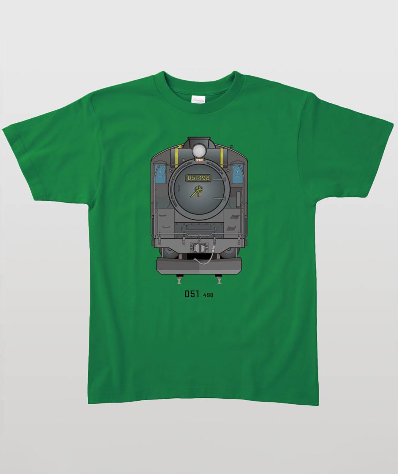 電車の顔図鑑Tシャツ D51形498号機 Type A
