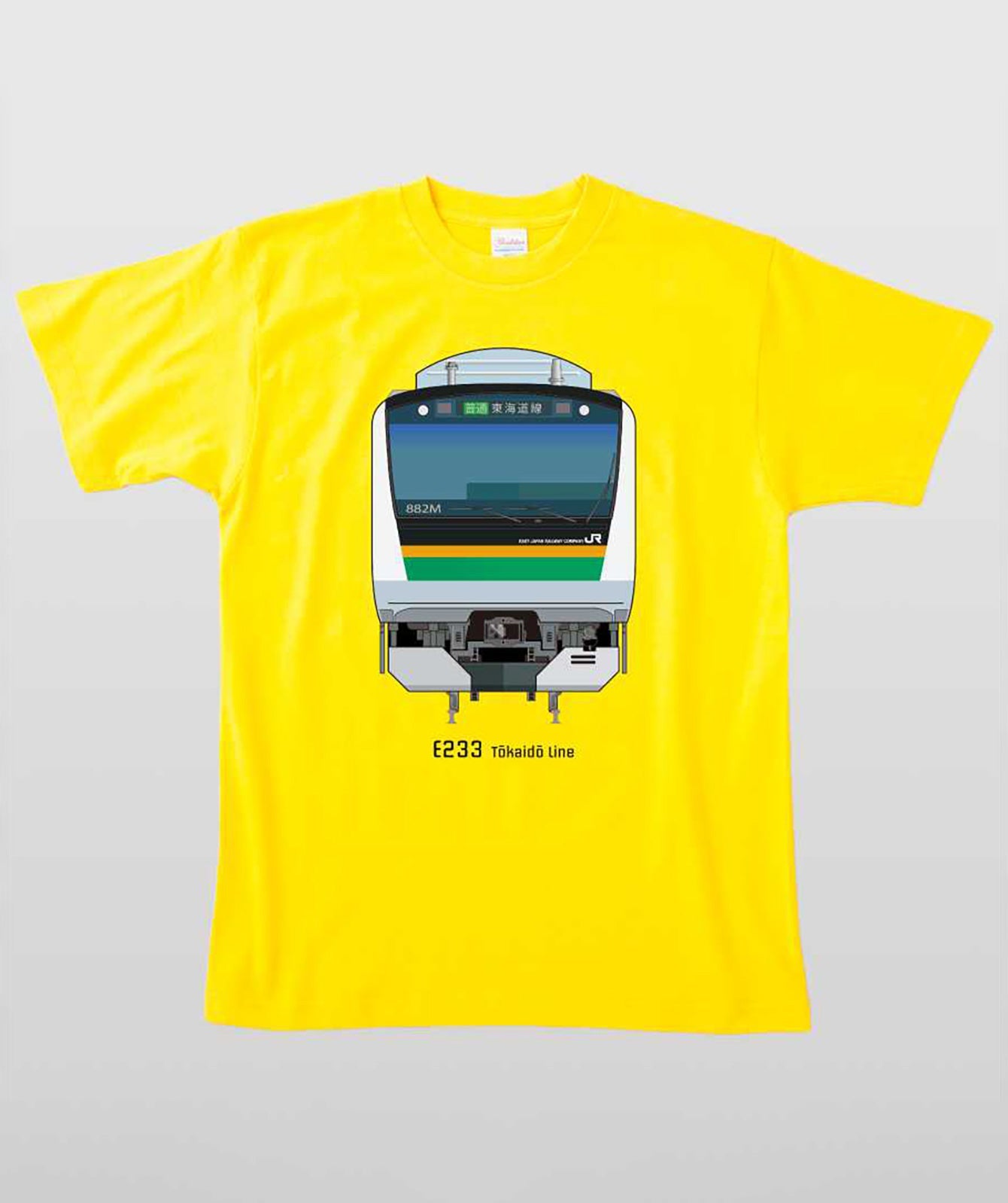 電車の顔図鑑Tシャツ E233系東海道線 Type A