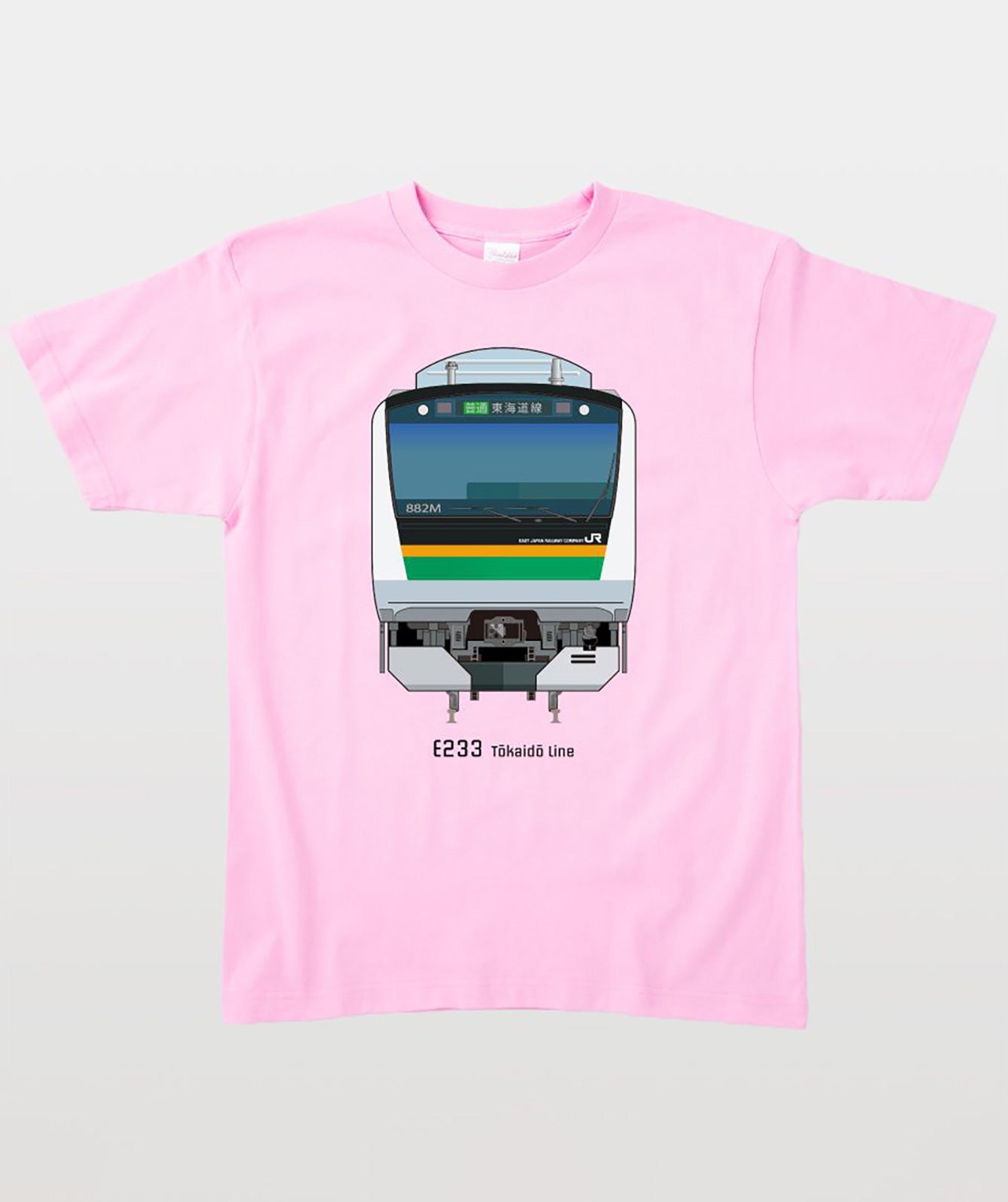 電車の顔図鑑Tシャツ E233系東海道線 Type A