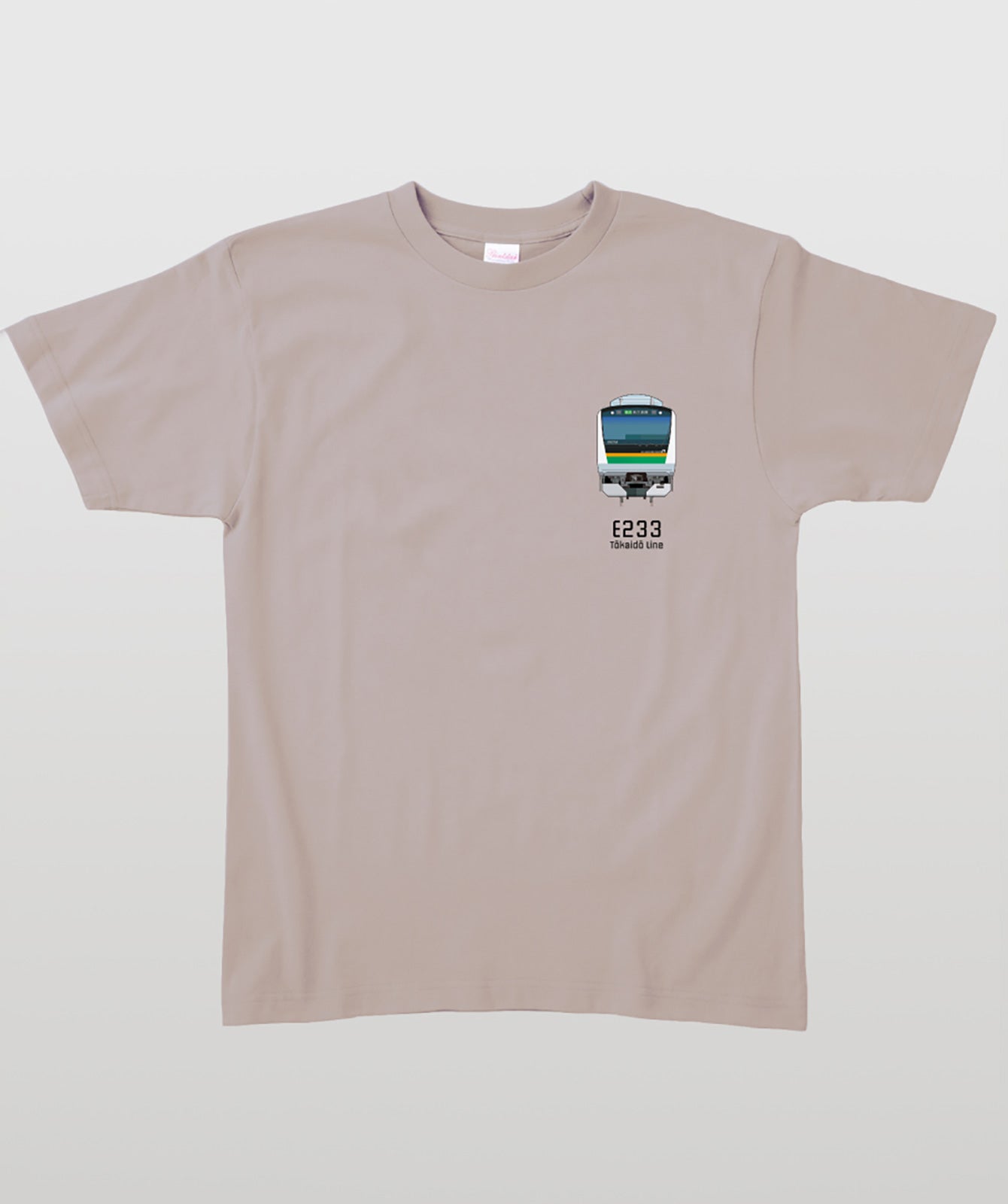 電車の顔図鑑Tシャツ E233系東海道線 Type B