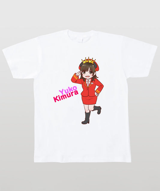 鉄旅タレント木村裕子Tシャツ 完乗女王イラスト Type A