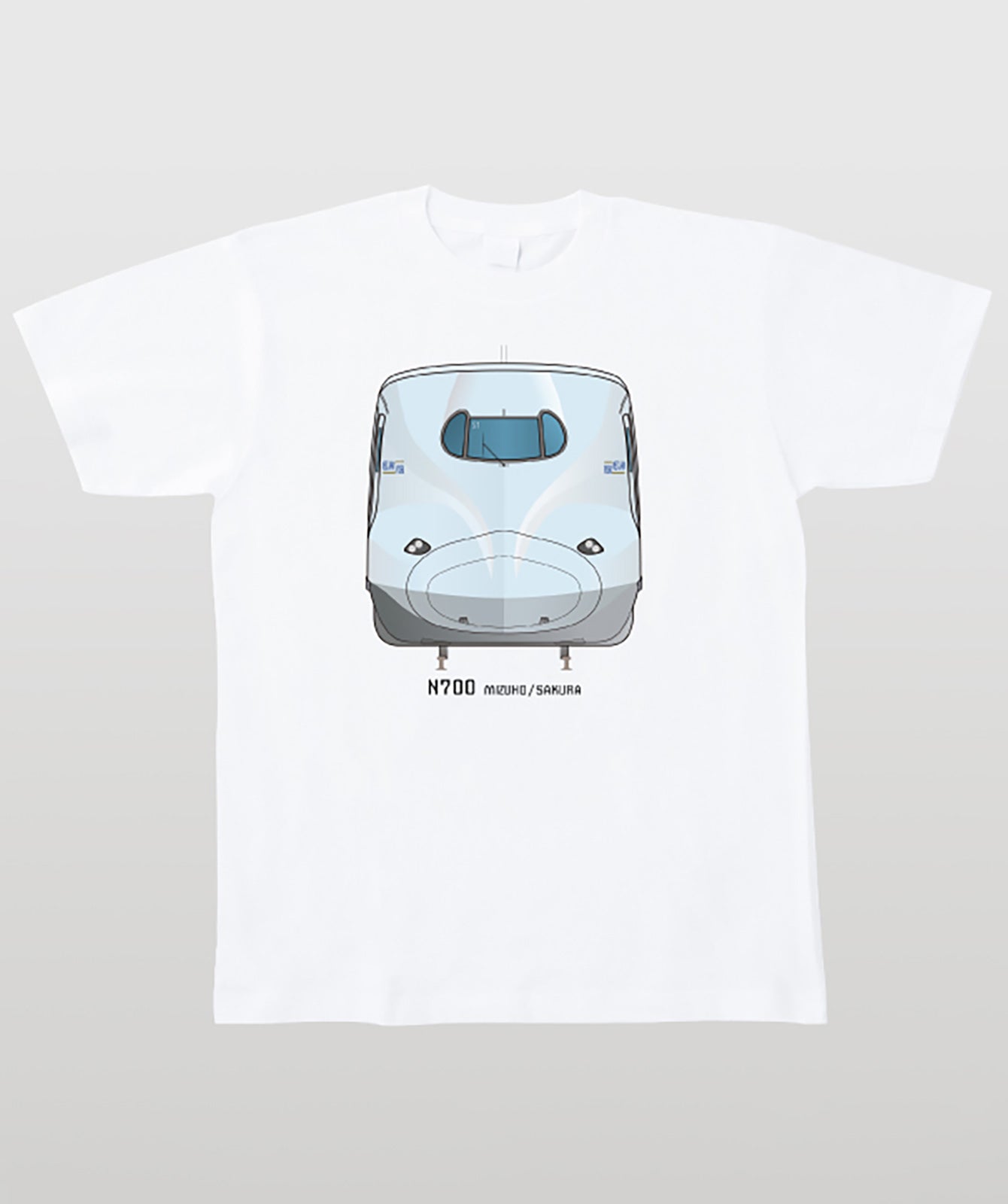 電車の顔図鑑Tシャツ N700系みずほ／さくら Type A