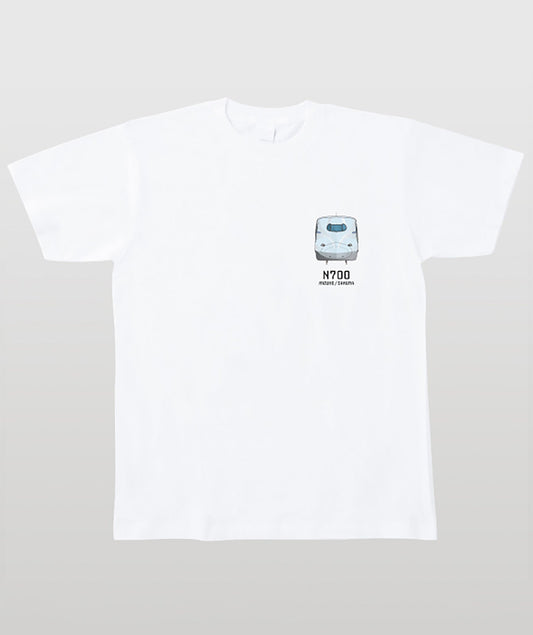 電車の顔図鑑Tシャツ N700系みずほ／さくら Type B