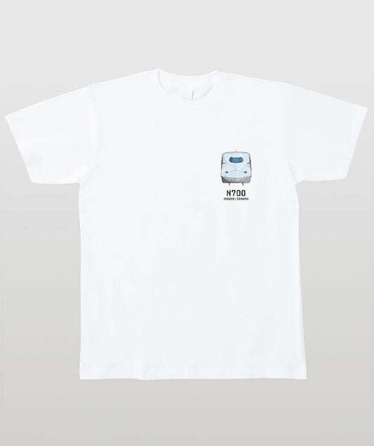 電車の顔図鑑Tシャツ N700系みずほ/さくら Type B