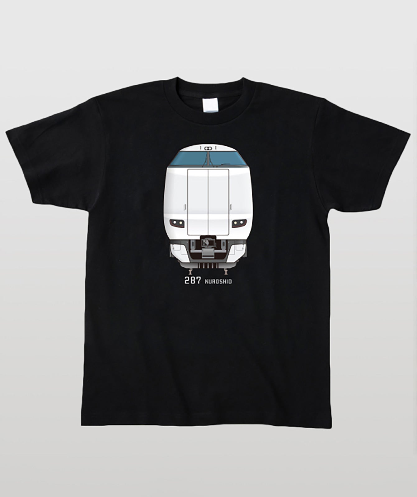 電車の顔図鑑Tシャツ 287系くろしお Type A