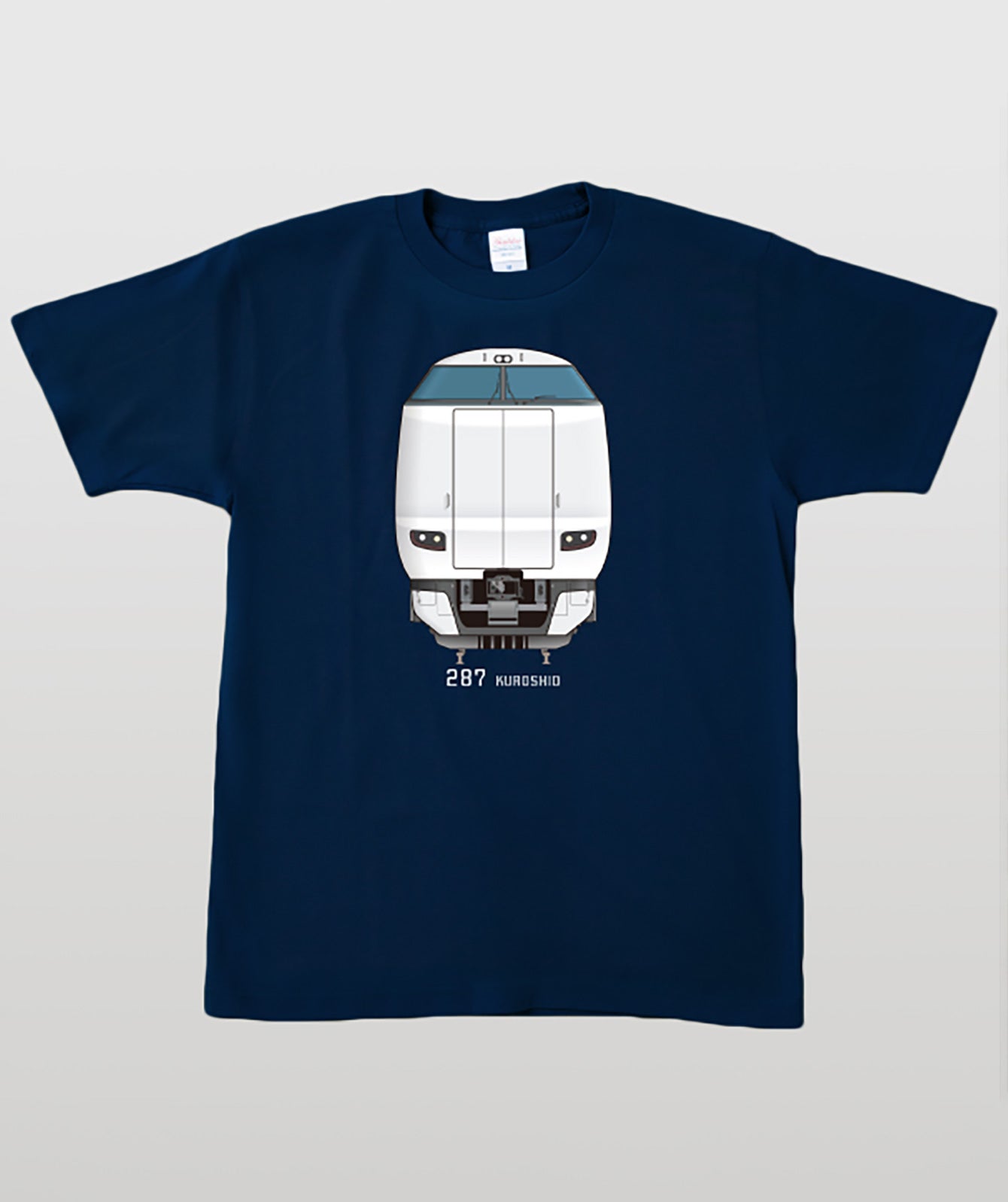 電車の顔図鑑Tシャツ 287系くろしお Type A