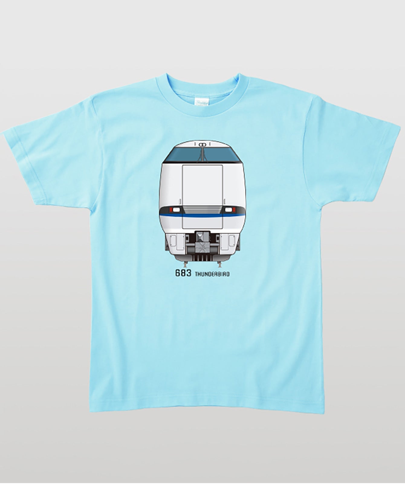 電車の顔図鑑Tシャツ 683系4000番台サンダーバード Type A